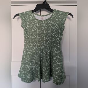 Honey Mark Kids Pepper Swim Dress Size 11/12 Green Floral NWOT